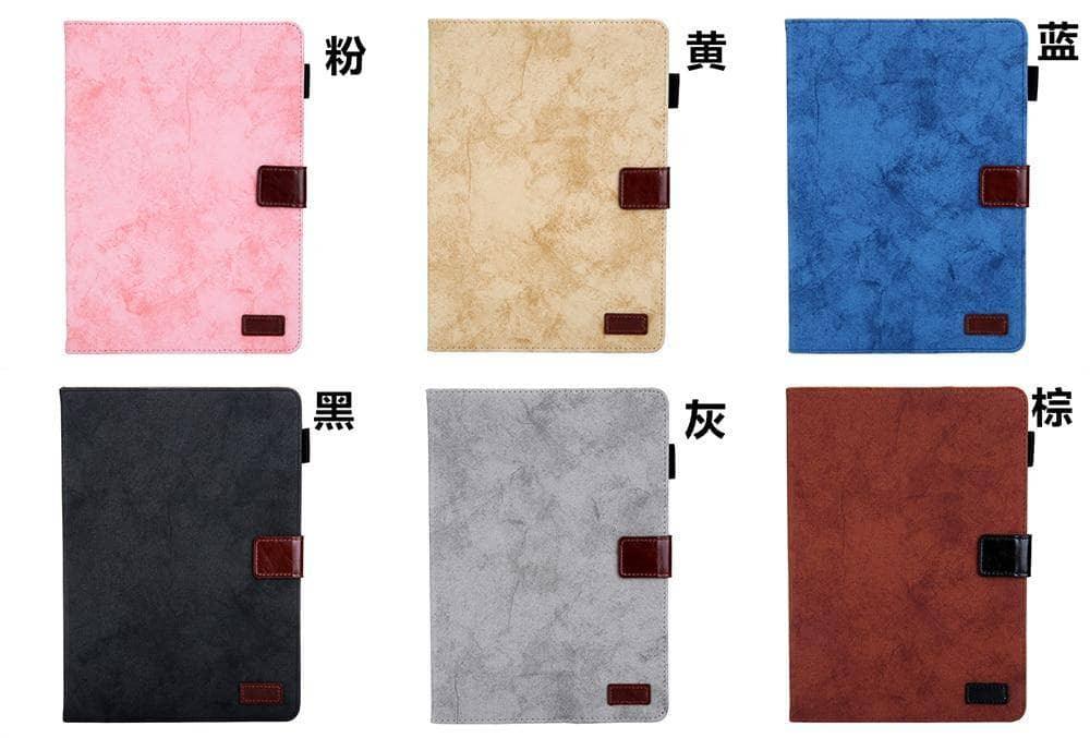 Stand Leather Look Tablet Case Galaxy Tab A 10.1" 2019 SM-T510 SM-T515 10.1 Card Slot - CaseBuddy