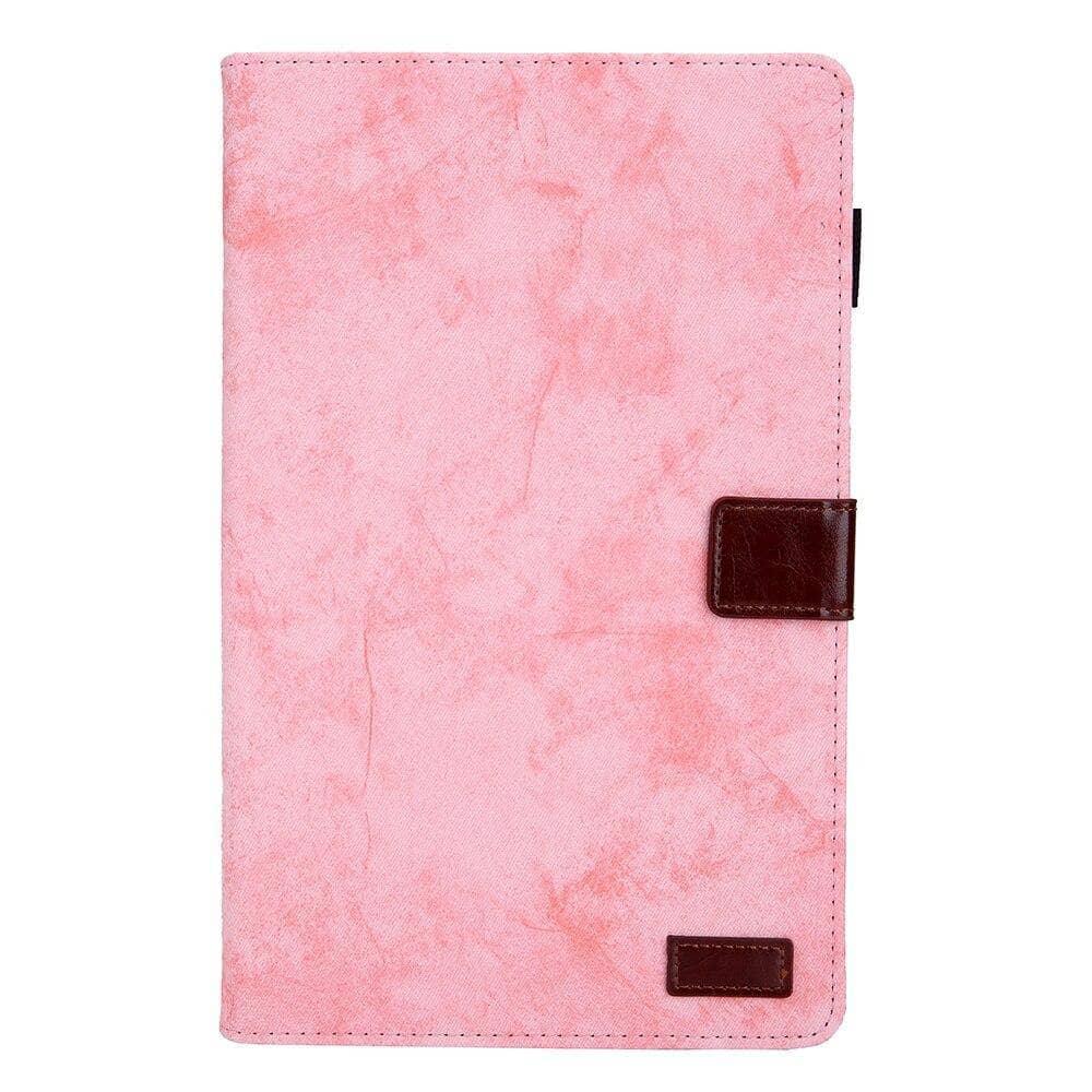 Stand Leather Look Tablet Case Galaxy Tab A 10.1" 2019 SM-T510 SM-T515 10.1 Card Slot - CaseBuddy