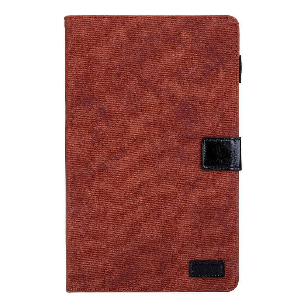 Stand Leather Look Tablet Case Galaxy Tab A 10.1" 2019 SM-T510 SM-T515 10.1 Card Slot - CaseBuddy