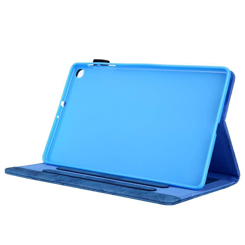 Stand Leather Look Tablet Case Galaxy Tab A 10.1" 2019 SM-T510 SM-T515 10.1 Card Slot - CaseBuddy