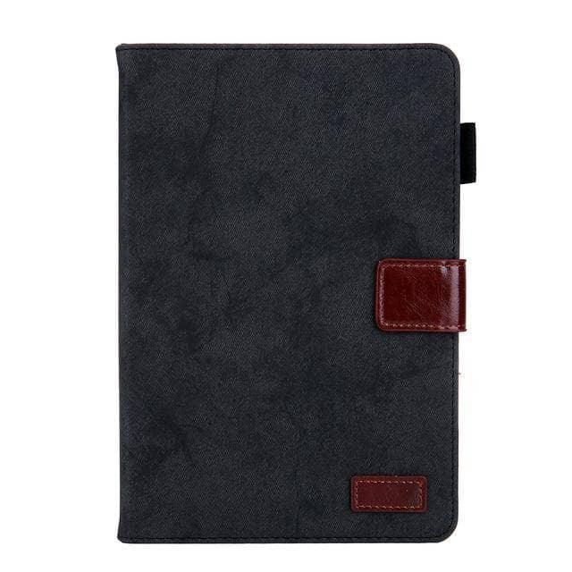 Stand Leather Look Tablet Case Galaxy Tab A 10.1" 2019 SM-T510 SM-T515 10.1 Card Slot - CaseBuddy