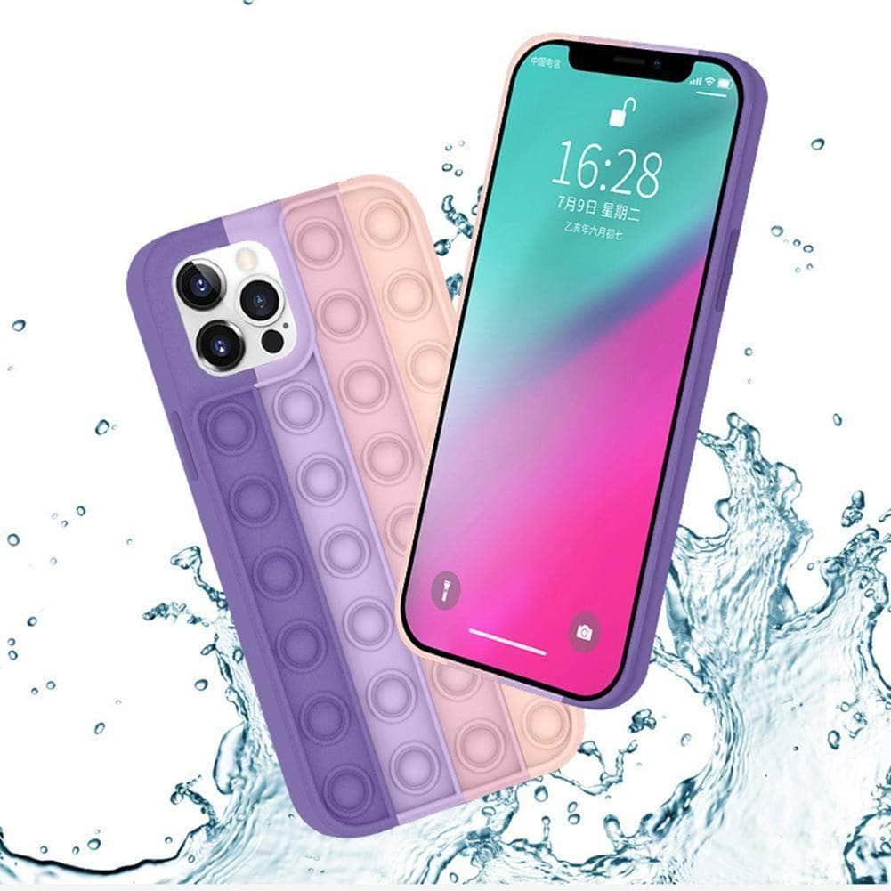 CaseBuddy Australia Casebuddy Stress Reliever Push It Bubble Antistress Sensor iPhone 12 Case