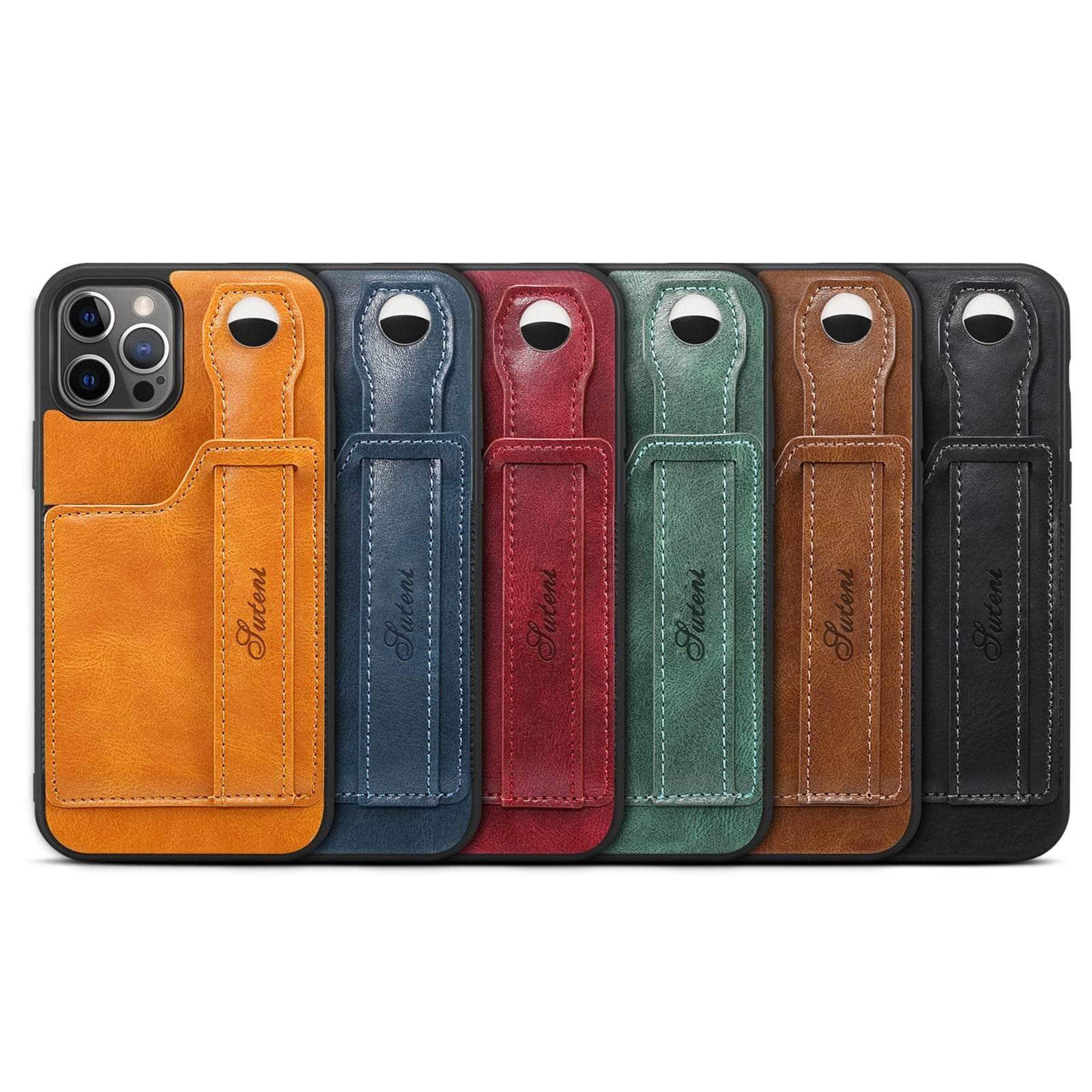 CaseBuddy Australia Casebuddy Suteni Card Simplicity iPhone 13 Pro Max Leather Case