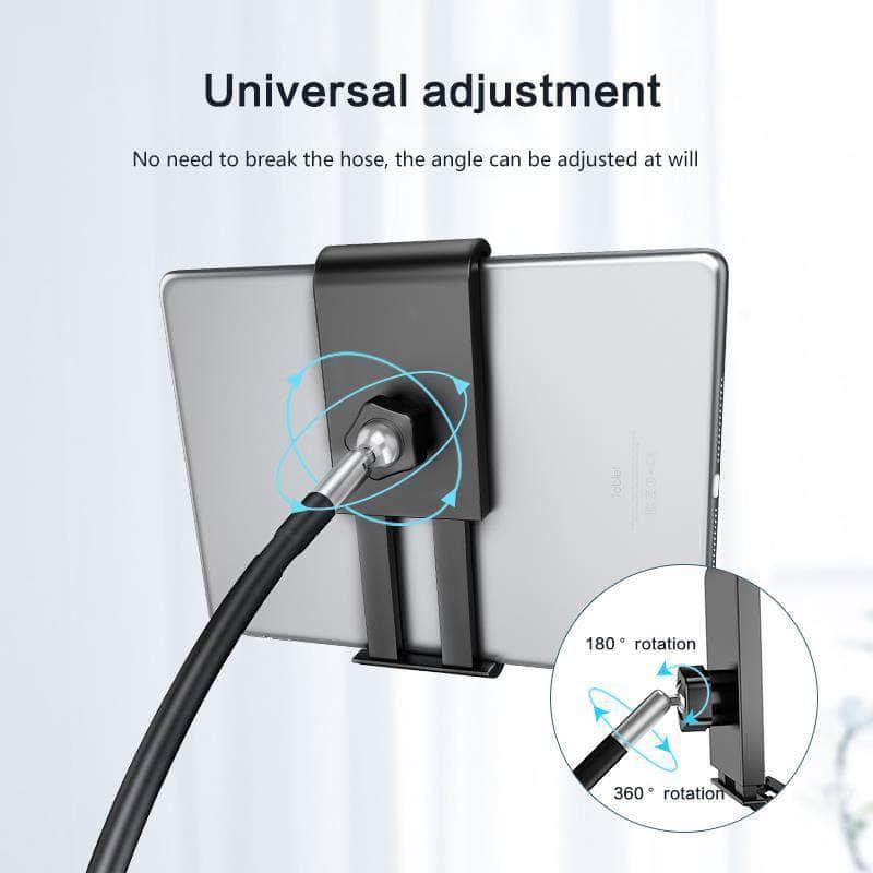 Tablet Floor Stand iPad 4.6-10.5 inch Retractable 360° Rotating Metal - CaseBuddy