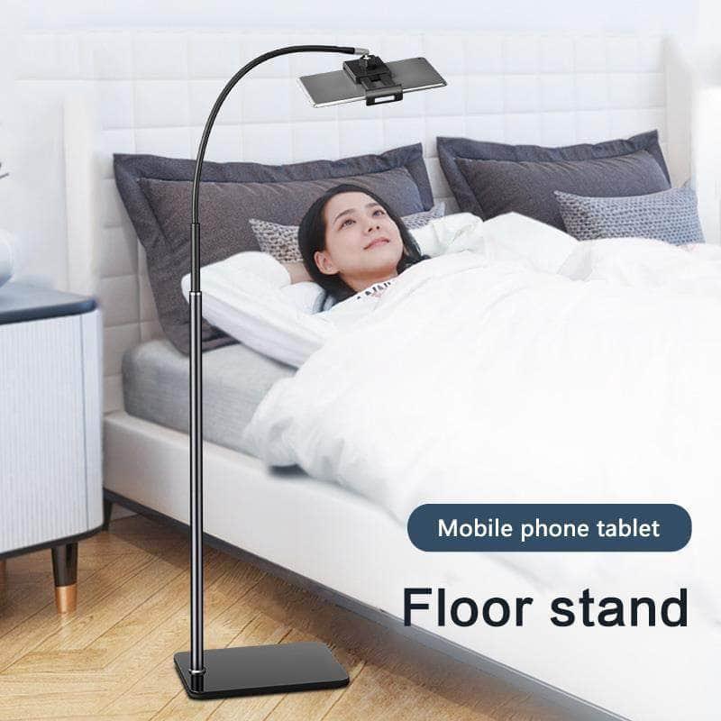 Tablet Floor Stand iPad 4.6-10.5 inch Retractable 360° Rotating Metal - CaseBuddy