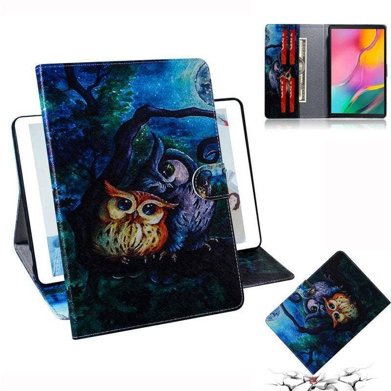 Tiger Pattern Case Galaxy Tab A 10.1 2019 T510 T515 Tablet Stand Shell - CaseBuddy