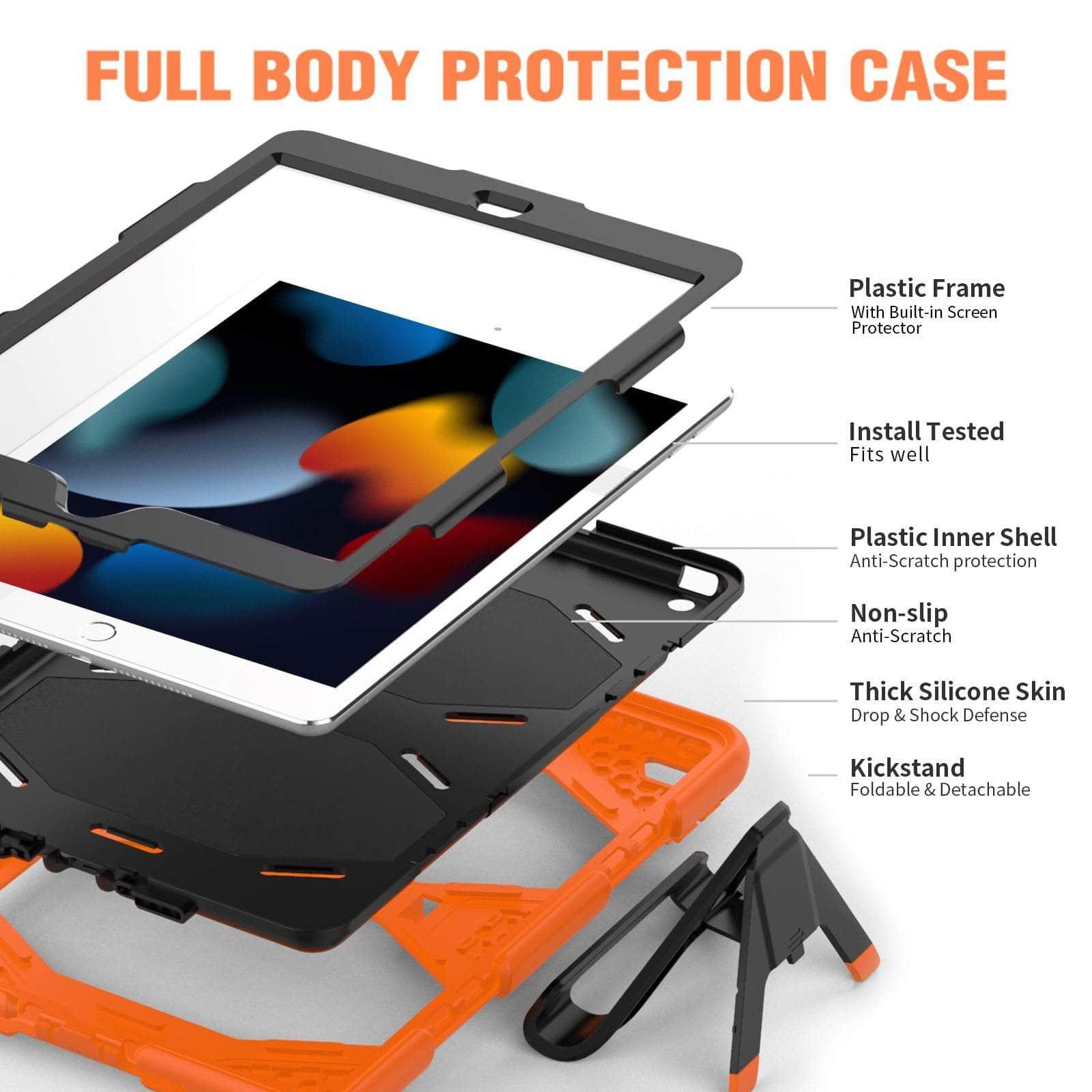 CaseBuddy Australia Casebuddy Tough Box Children Safe Case for iPad 9 10.2 2021