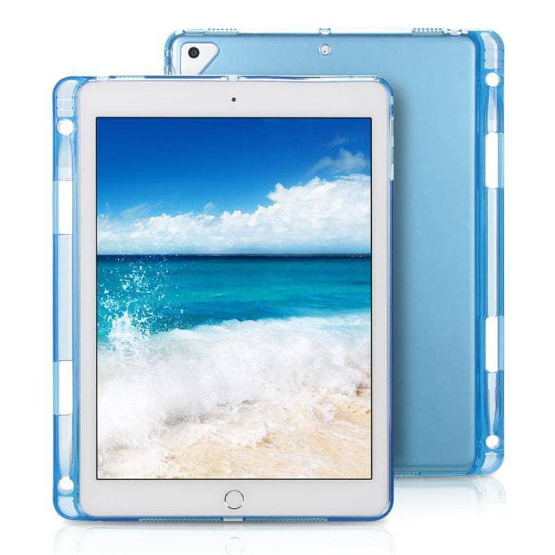 TPU Soft Case For iPad Air 3 10.5 2019 Slim Silicone Transparent Back Cover Pencil Holder - CaseBuddy