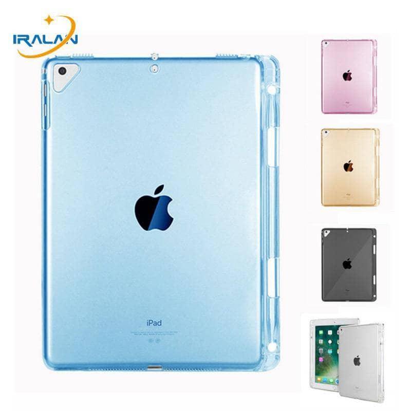 TPU Soft Case For iPad Air 3 10.5 2019 Slim Silicone Transparent Back Cover Pencil Holder - CaseBuddy