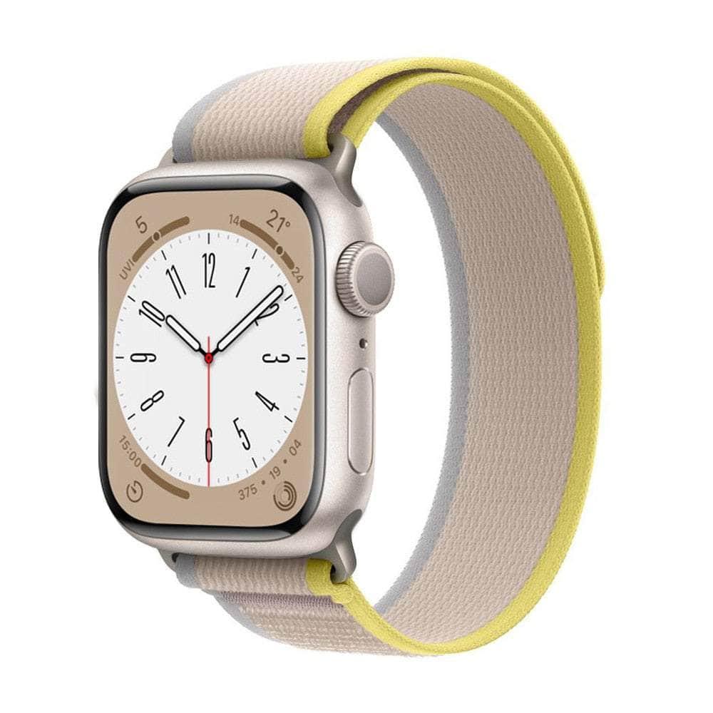 Casebuddy Yellow-Beige / 38mm 40mm 41mm Trail Loop Apple Watch Band