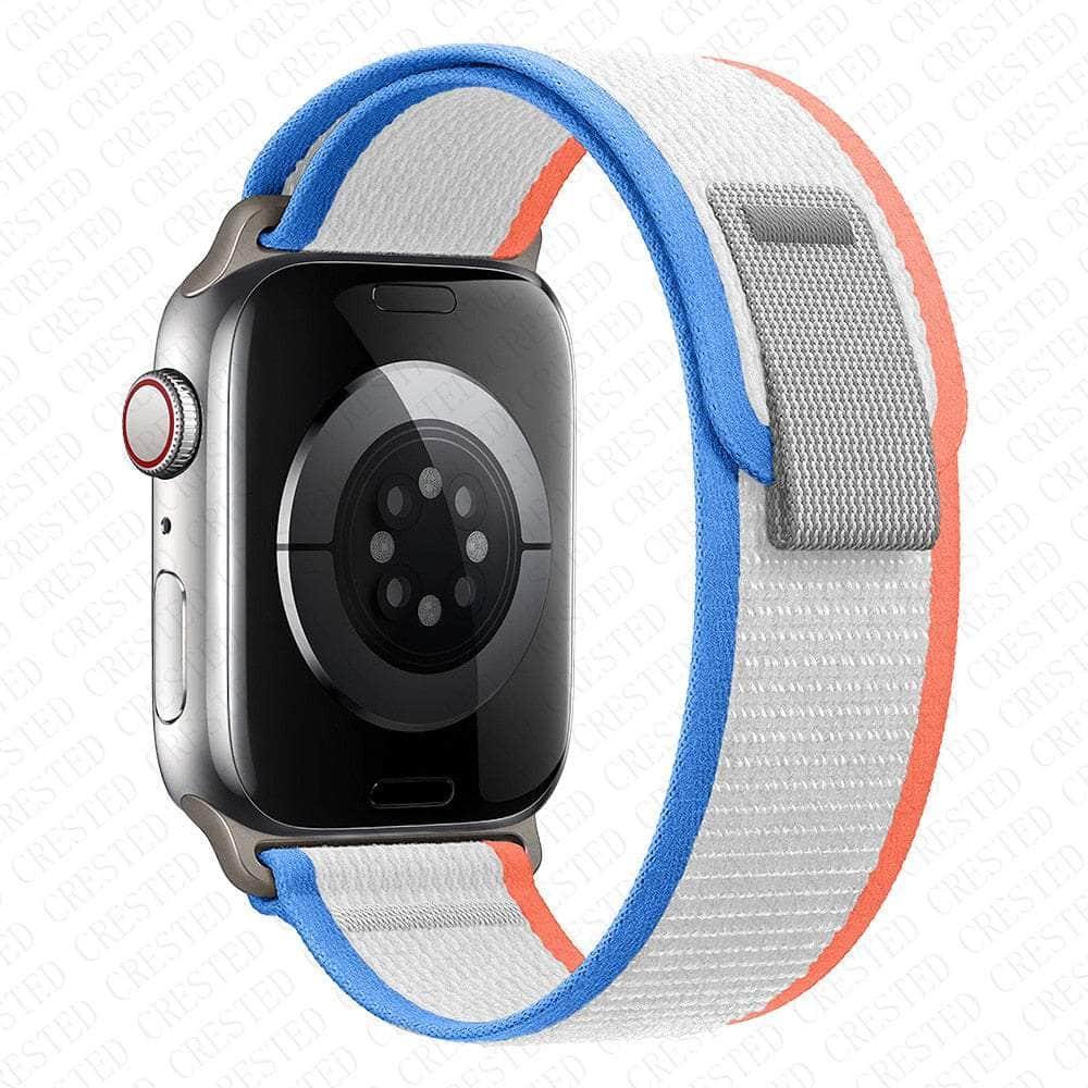 Casebuddy orange-blue / 38 40 41mm Trail Loop Apple Watch Ultra 8 7 6 SE 5 4 3