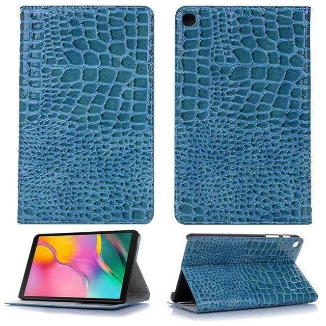 Ultra Slim Smart Cover Samsung Galaxy Tab A 8.0 2019 SM-T290 SM-T295 Crocodile Pattern - CaseBuddy