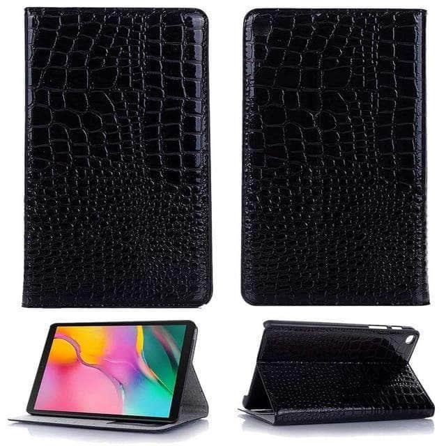 Ultra Slim Smart Cover Samsung Galaxy Tab A 8.0 2019 SM-T290 SM-T295 Crocodile Pattern - CaseBuddy