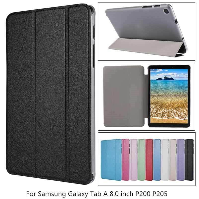 Ultra-thin Transparent Back Case for Samsung Galaxy Tab A 8.0 S Pen P200 P205 Flip Stand Cover - CaseBuddy