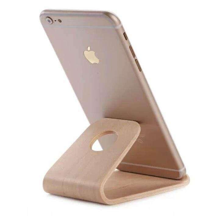 Universal Birch Wood Mobile Phone Stand - CaseBuddy Australia