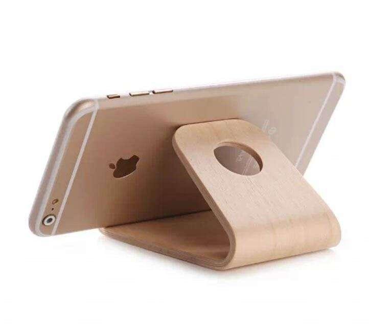 Universal Birch Wood Mobile Phone Stand - CaseBuddy Australia