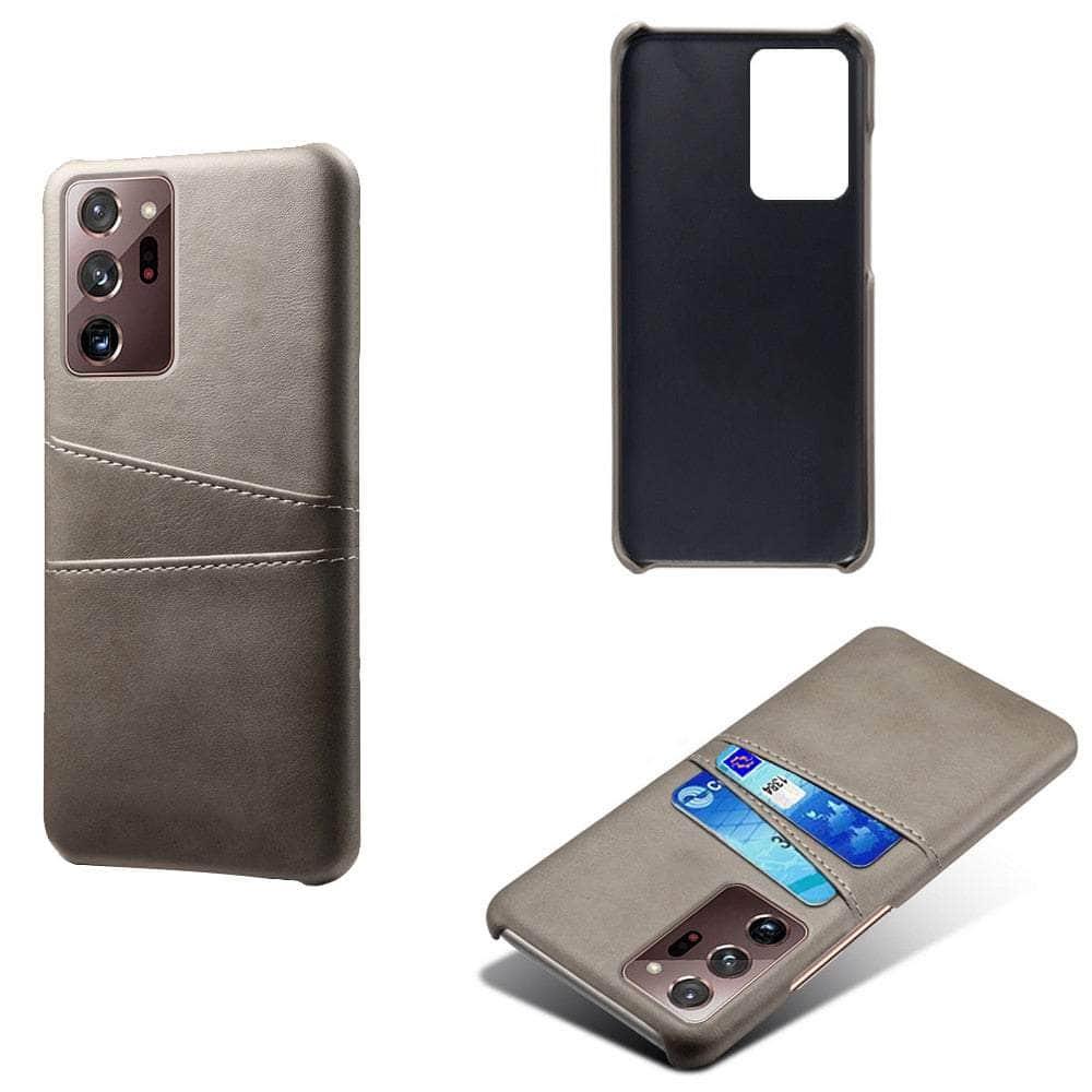 Casebuddy Gray / S23 Ultra Vegan Leather Galaxy S23 Ultra Card Holder