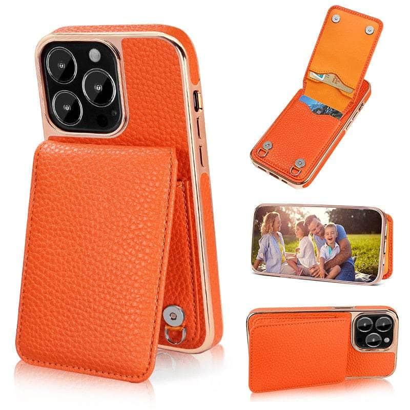 Casebuddy Vietao Luxury Leather Wallet iPhone 14 Cover