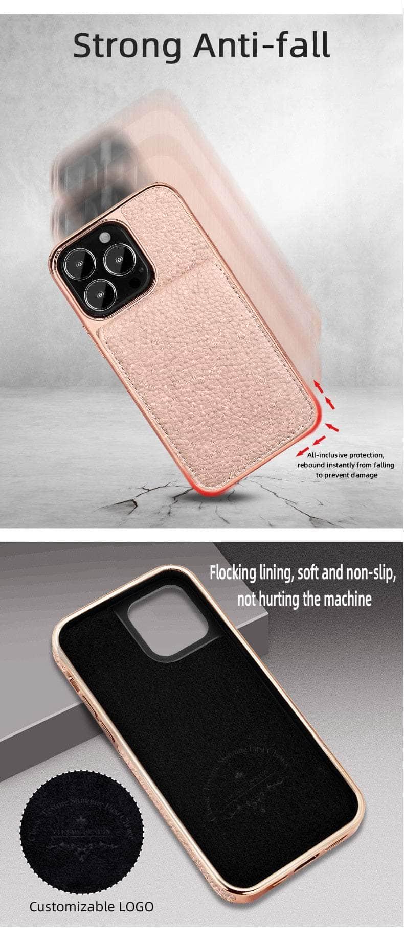 Casebuddy Vietao Luxury Leather Wallet iPhone 14 Pro Cover