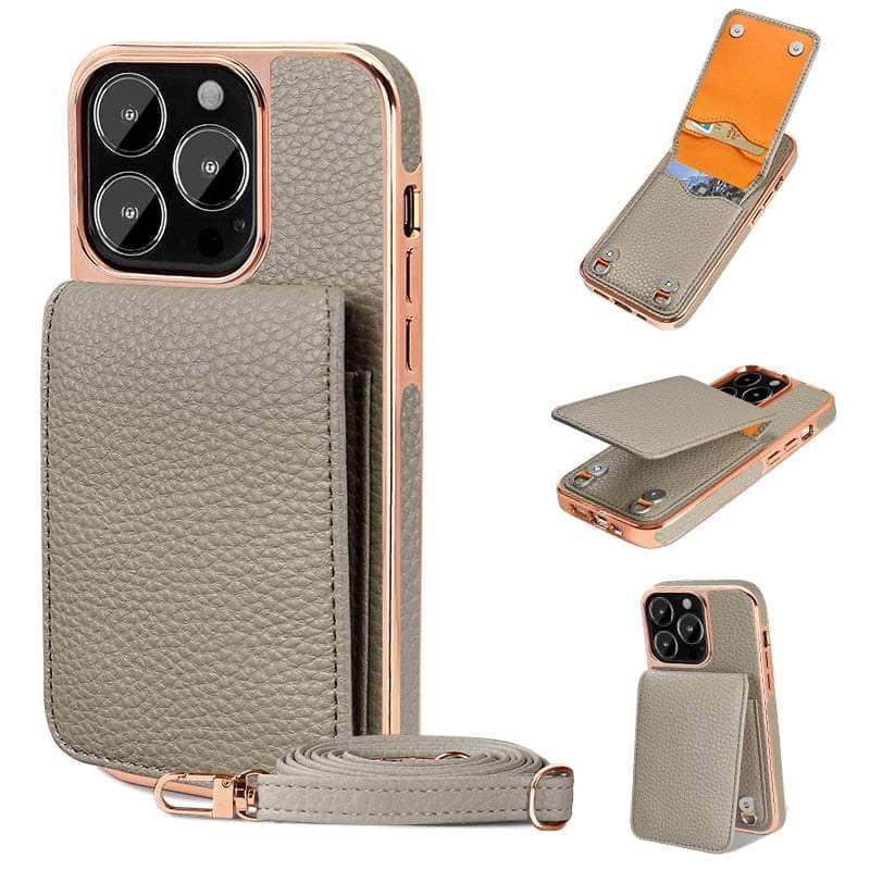 Casebuddy Vietao Luxury Leather Wallet iPhone 14 Pro Cover