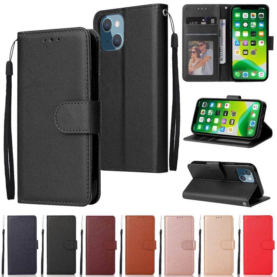 Wallet Flip iPhone SE 2022 Leather Case