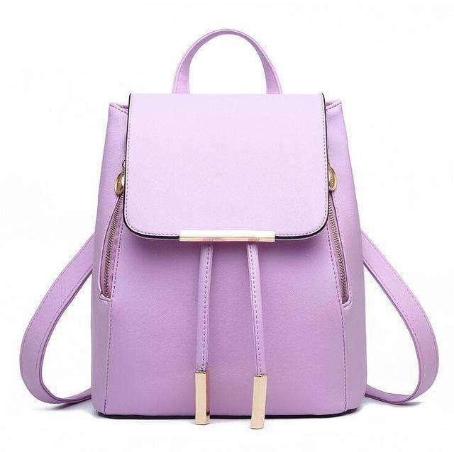 Women Backpack High Quality Leather Look Herald Fashion - CaseBuddy