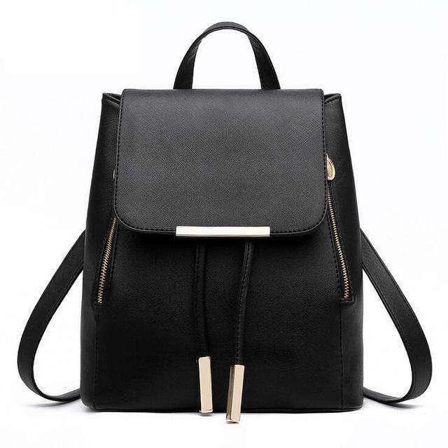 Women Backpack High Quality Leather Look Herald Fashion - CaseBuddy