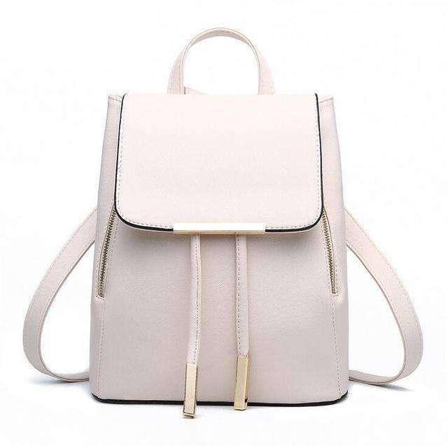 Women Backpack High Quality Leather Look Herald Fashion - CaseBuddy