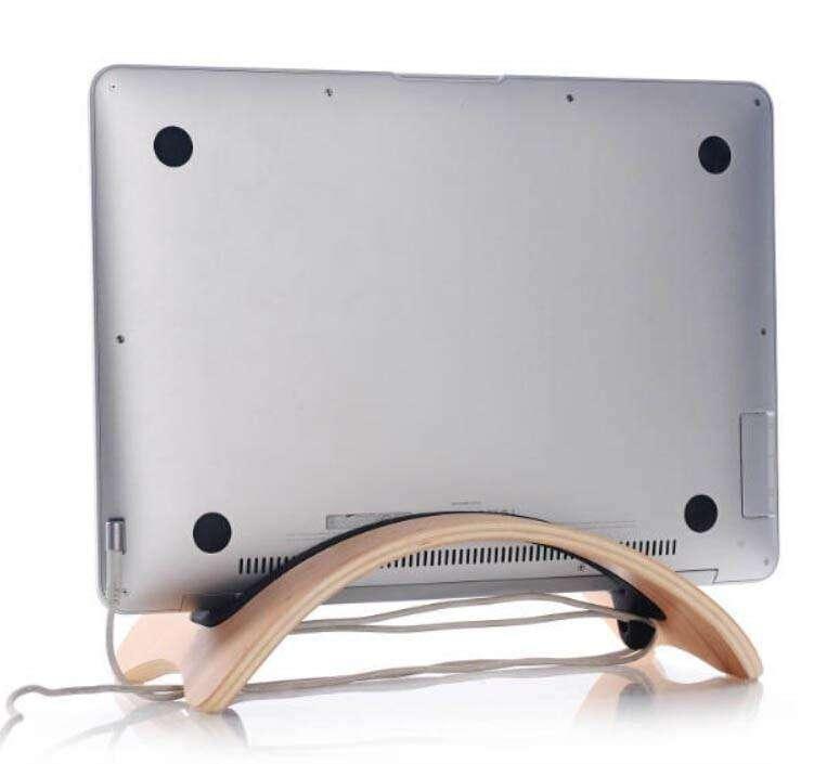 Wooden Arced Macbook Desk Stand - CaseBuddy Australia